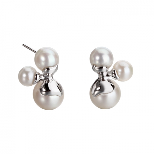 Renfook 925 sterling silver 2020 hot pearl earrings