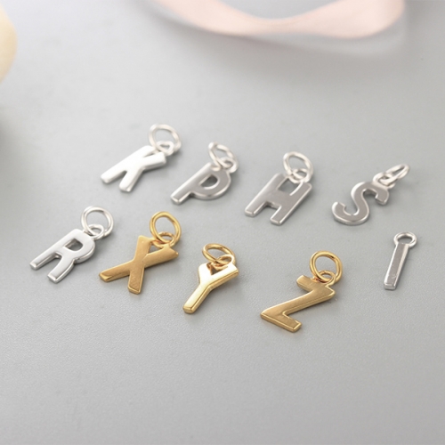 925 sterling silver letter/Alphabet charms A to Z