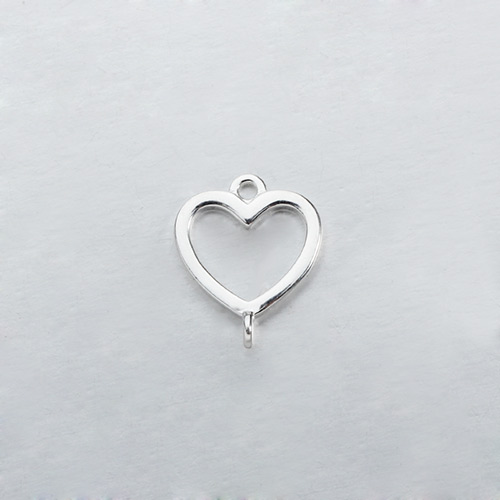 Renfook Sterling silver heart connector for DIY making