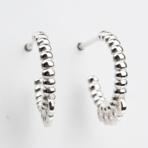 925 sterling silver bead shape earring hook findings