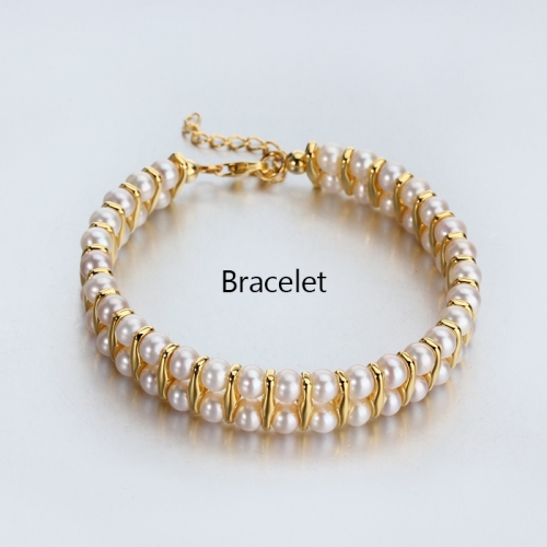 Renfook 925 sterling silver nordic style pearl bracelet for women