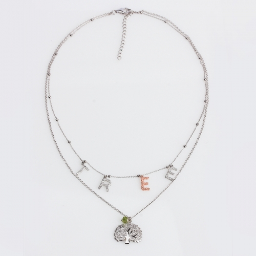 Renfook 925 sterling silver hammer TREE life tree necklace for women
