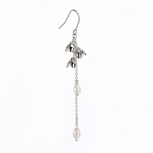 Renfook 925 sterling silver rice pearl earring hook
