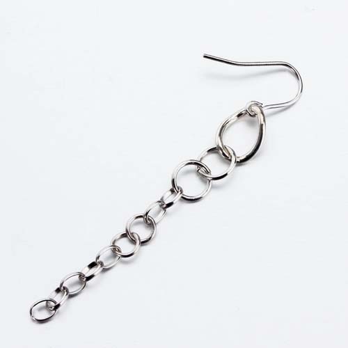 Renfook 925 sterling silver simple chain earrings