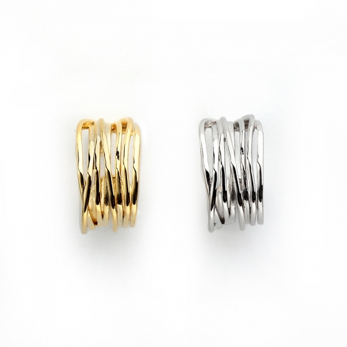 925 sterling silver lines fashion earring stud