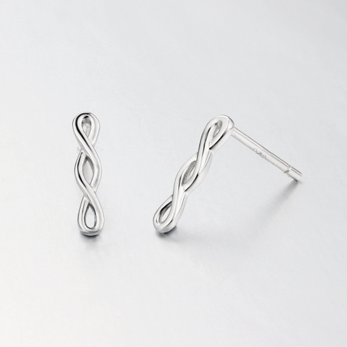 925 sterling silver twist drop earrings
