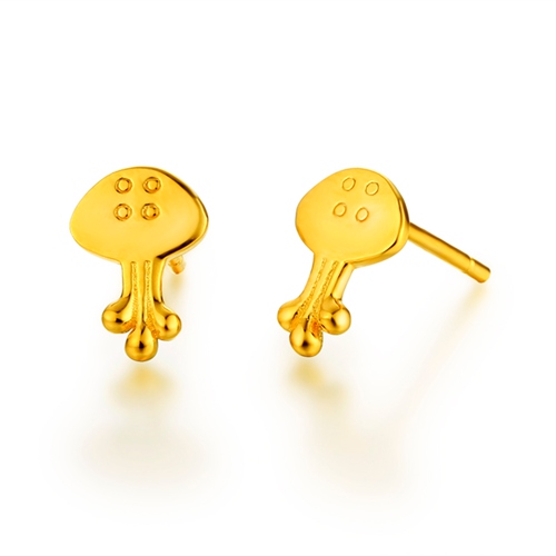 925 sterling silver cute jellyfish stud earrings