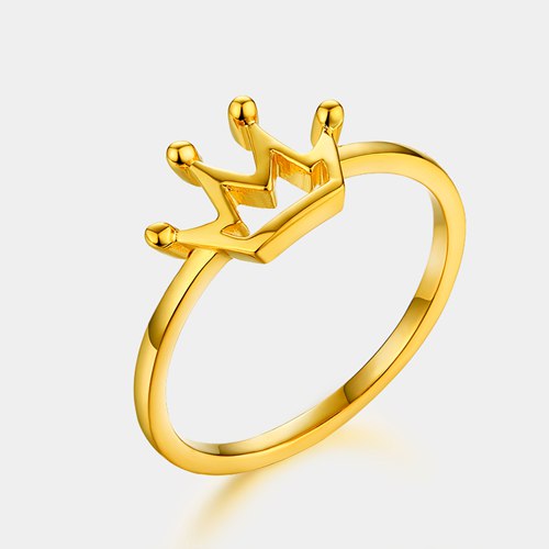 925 sterling silver hollow crown rings for ladies