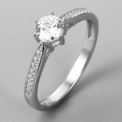 925 sterling silver cubic zirconia wedding rings