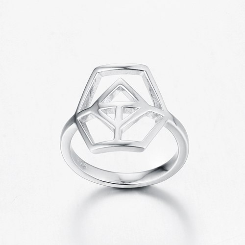 925 sterling silver shield shaped rings