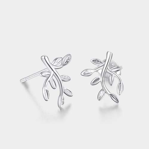 925 sterling silver little tree stud earrings