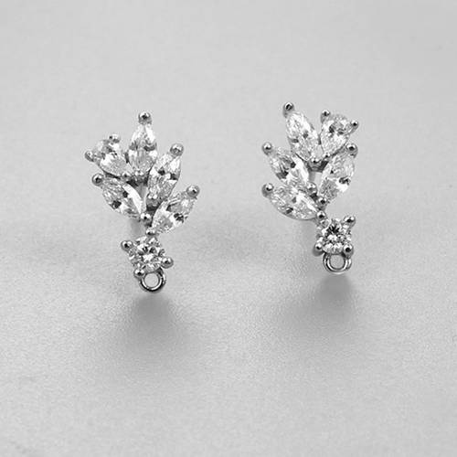925 sterling silver leaf earring findings