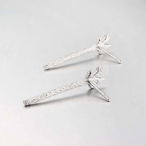 925 sterling silver tree stud earrings