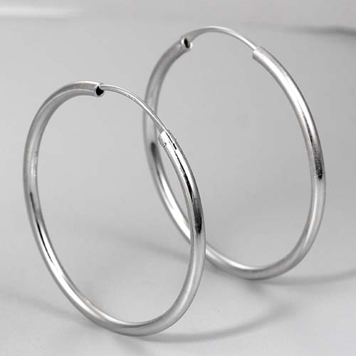 925 sterling silver fashion hoop earrings