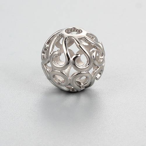 925 sterling silver hollow beads