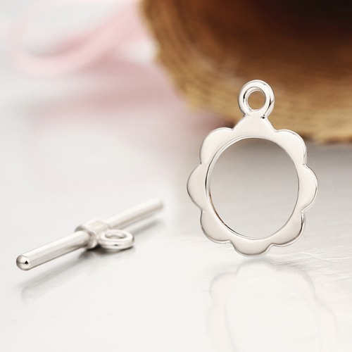 925 sterling silver flower clasps