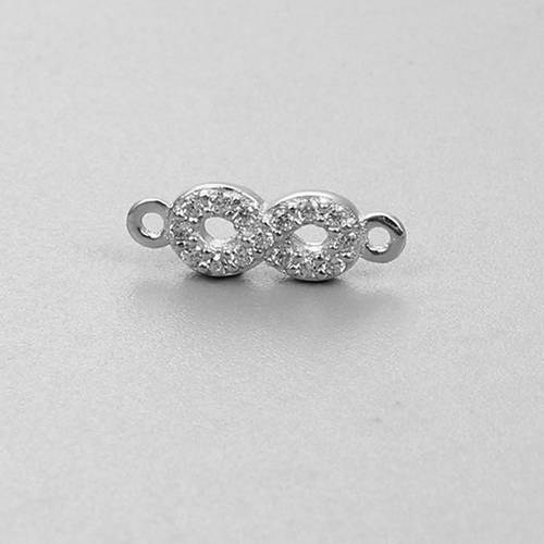 925 sterling silver double connector charms