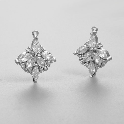 925 sterling silver cubic zirconia charms