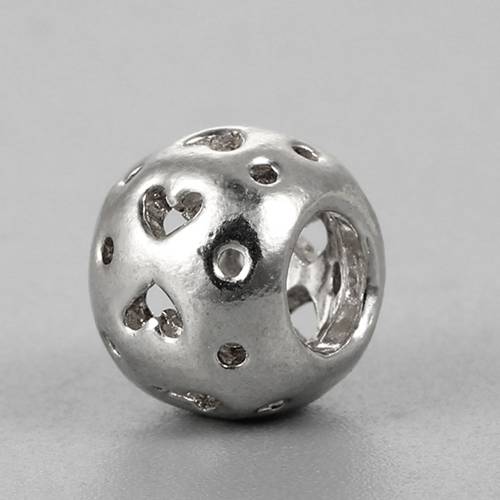 925 sterling silver hollow beads