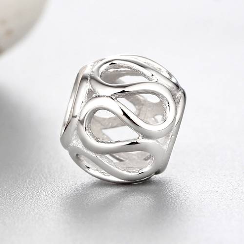 925 sterling silver diy hollow beads