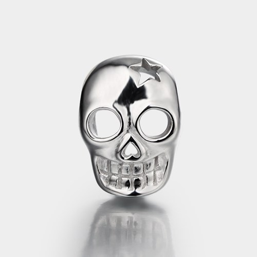925 sterling silver skull charm beads wholesale