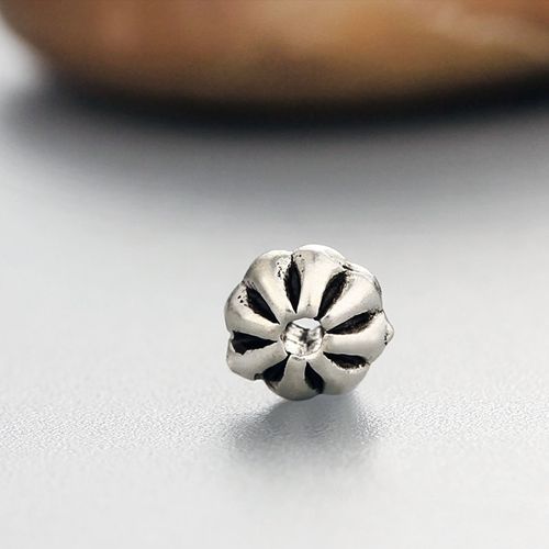 925 sterling silver simple beads wholesale
