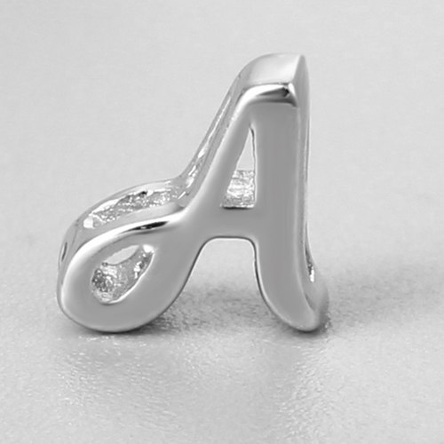 925 sterling silver letter A charms