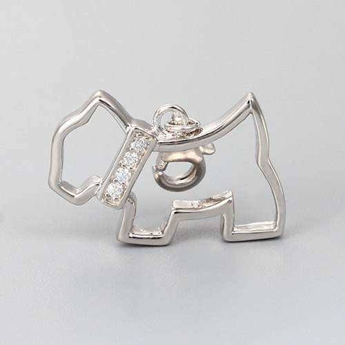 925 sterling silver lovely hollow pet dog charms