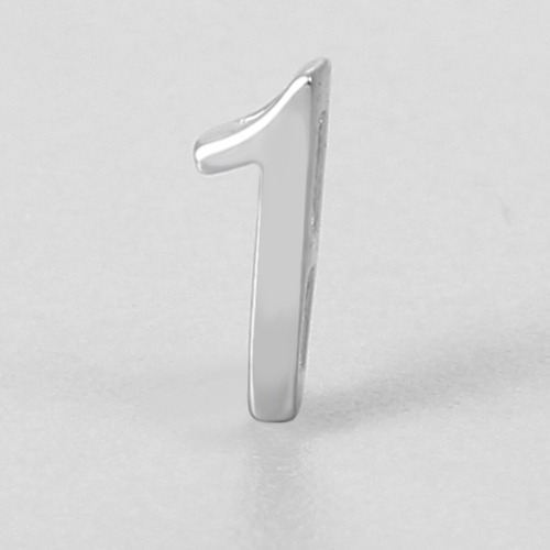 925 sterling silver number 1 charms