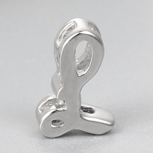 925 sterling silver letter L charms