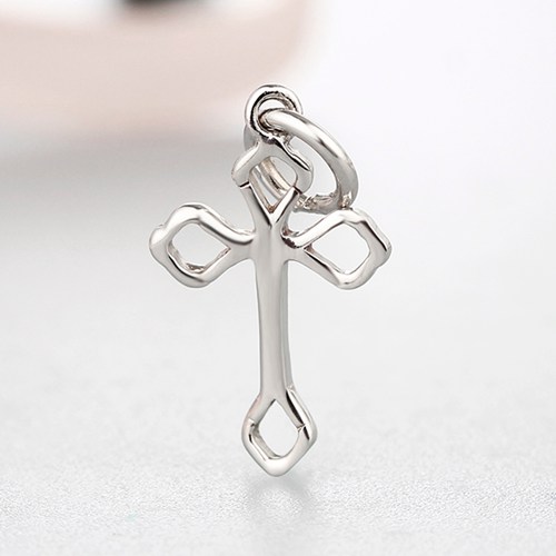 925 sterling silver vintage hollow cross charms