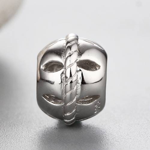 925 sterling silver diy hollow beads