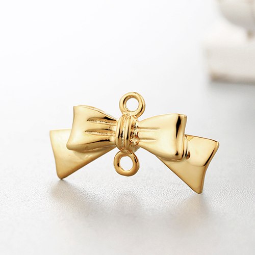 925 sterling silver cut bowknot charms