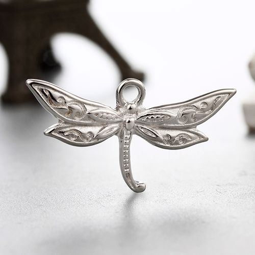 925 sterling silver dragonfly shape charms