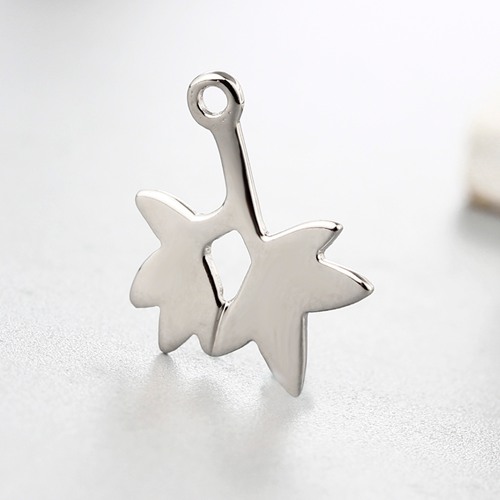 925 sterling silver falling leaf charms