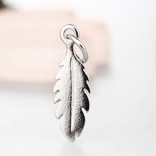 925 sterling silver leaf charms wholesale