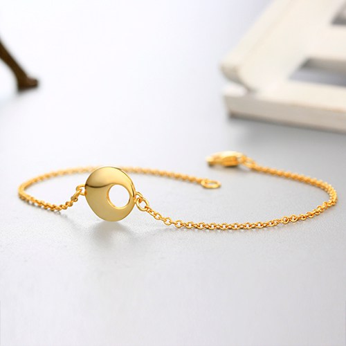 925 sterling silver holow round circle bracelets