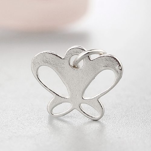 925 sterling silver hollow butterfly shape charms
