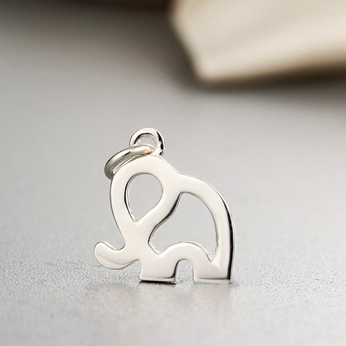 925 sterling silver elephant charm