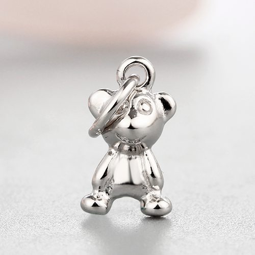 925 sterling silver cute bear charms
