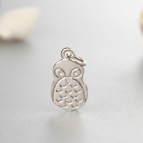 925 sterling silver owl charm