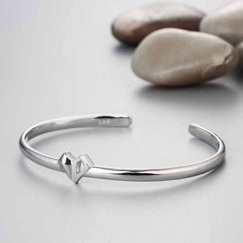 925 sterling silver heart bangles wholesale