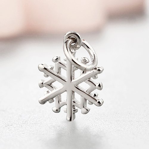 925 sterling silver snowflake charms