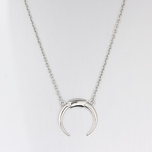 925 sterling silver crescent charm pendant necklaces
