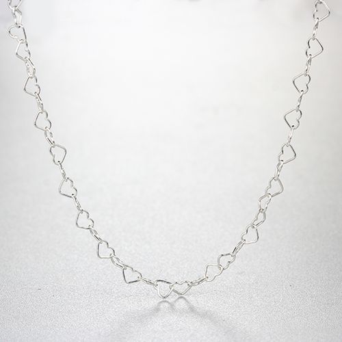 925 sterling small simple heart necklaces