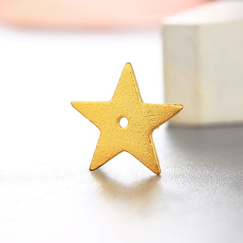 925 sterling silver golden star charms