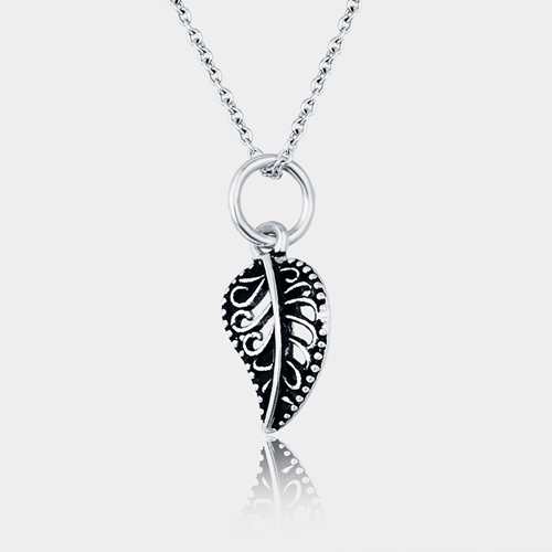 925 sterling silver leaf pendant charms
