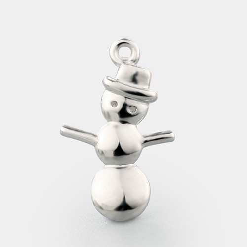 925 sterling silver snowmen charm