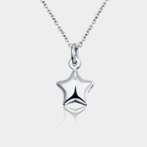 Pure 925 sterling silver star pendant charms