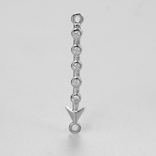 925 sterling silver arrow-shaped charms